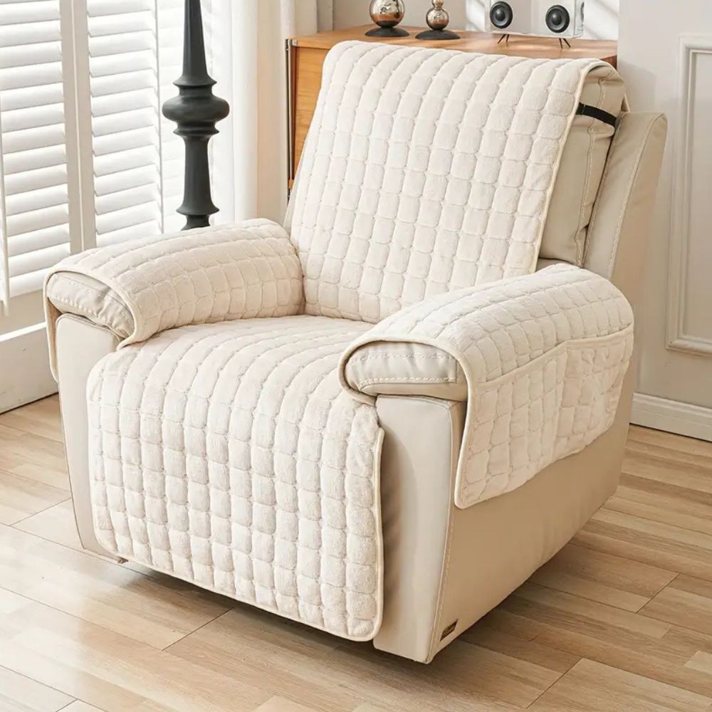 Protective Microfiber Recliner Cover with Stretch Fit Design - Euroselle
