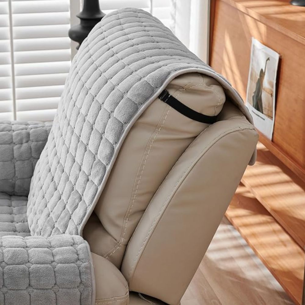 Protective Microfiber Recliner Cover with Stretch Fit Design - Euroselle
