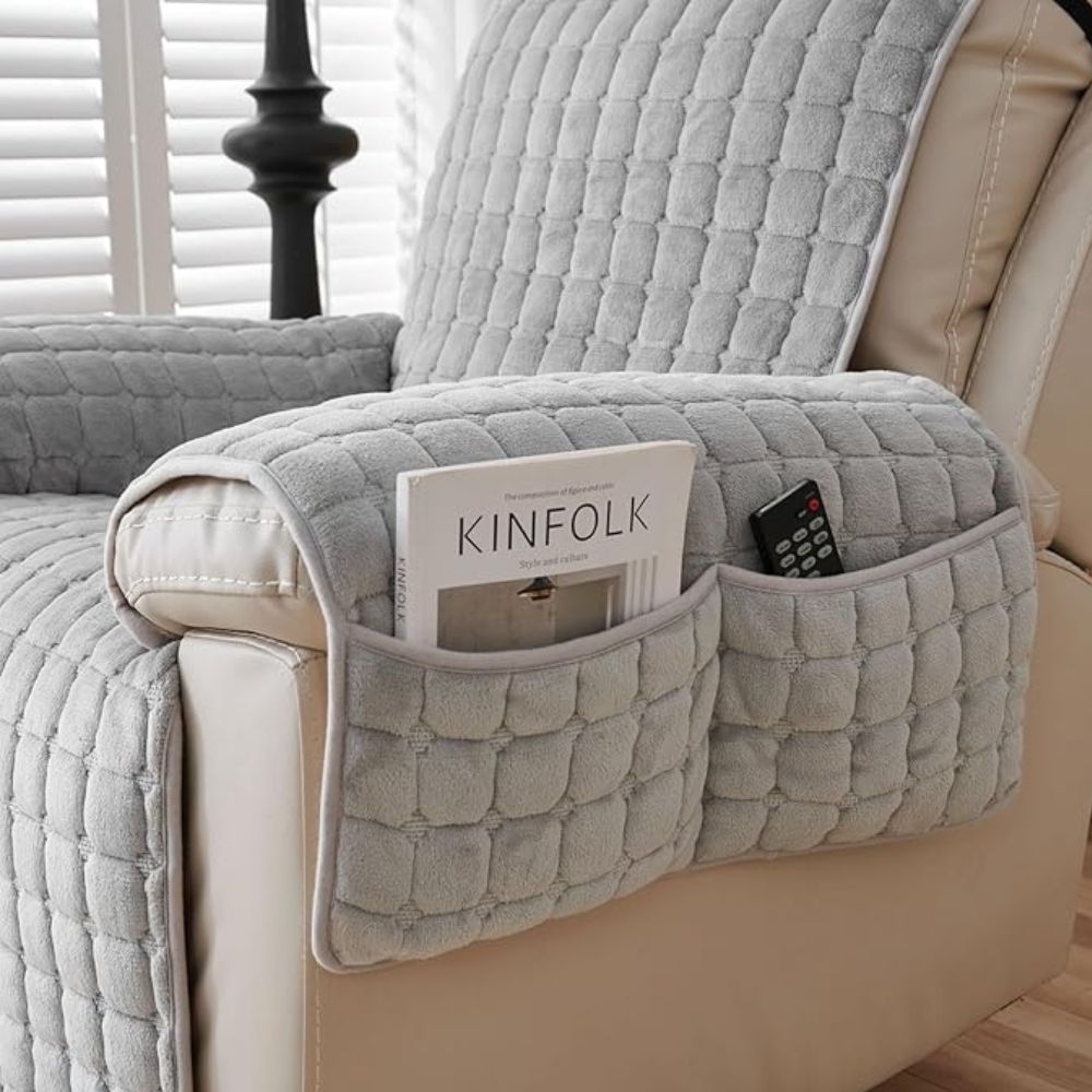 Protective Microfiber Recliner Cover with Stretch Fit Design - Euroselle