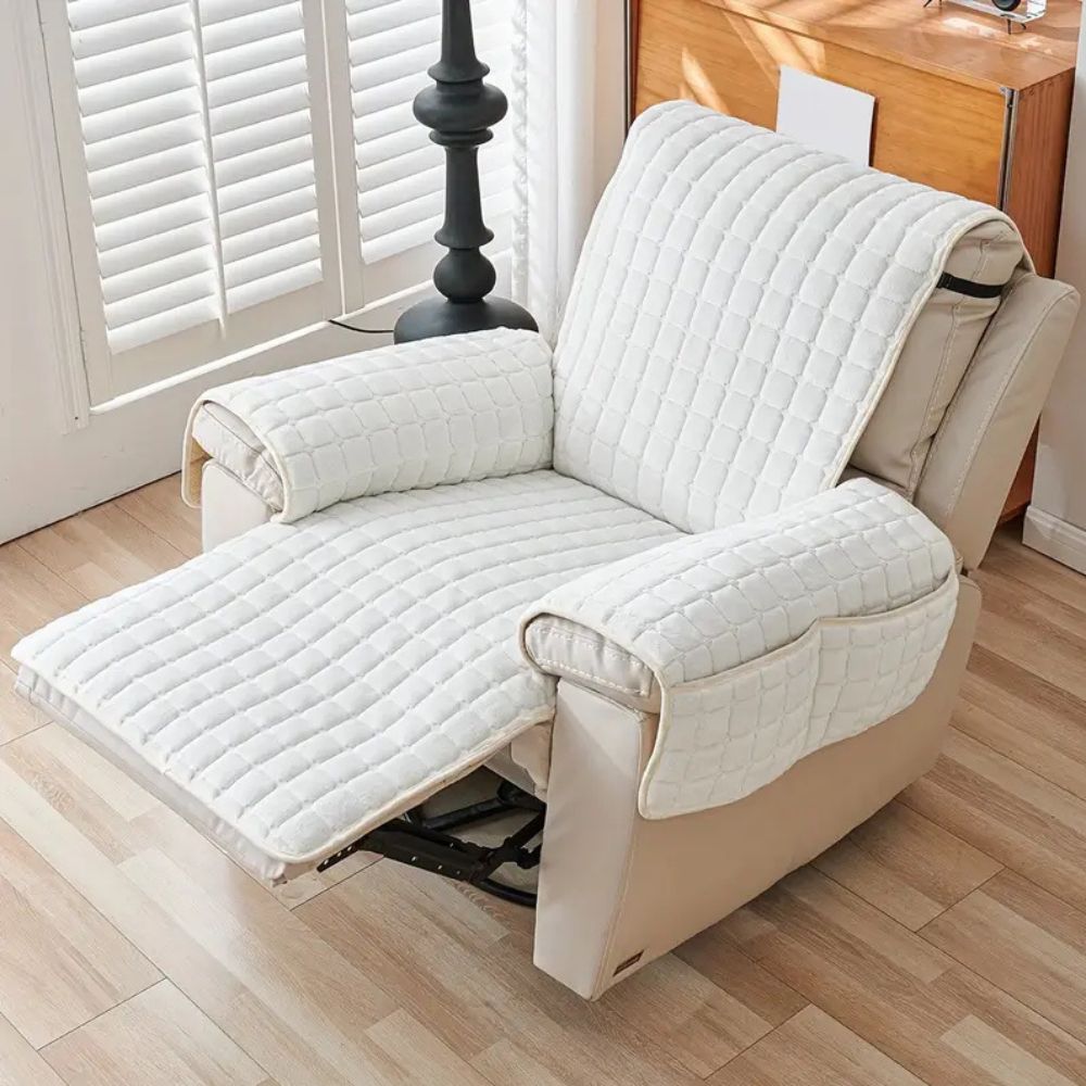 Protective Microfiber Recliner Cover with Stretch Fit Design - Euroselle