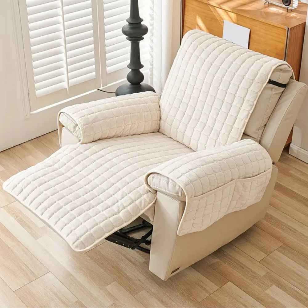 Protective Microfiber Recliner Cover with Stretch Fit Design - Euroselle