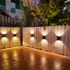Solar LED Wall Lights, Waterproof Outdoor Lighting with Automatic On/Off - Euroselle