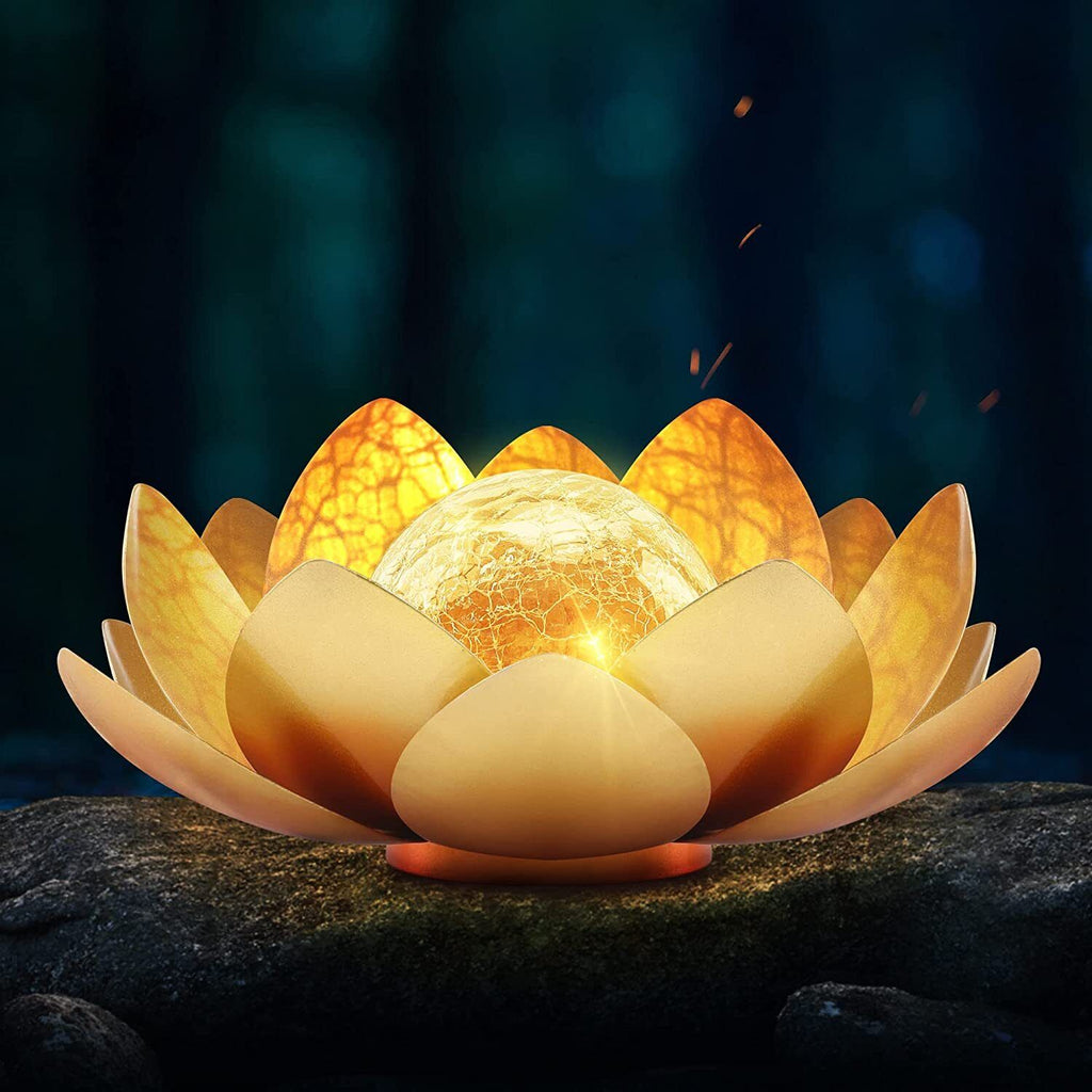 Solar Lotus Lamp for Elegant Outdoor Ambience - Euroselle