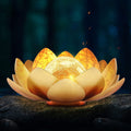 Solar Lotus Lamp for Elegant Outdoor Ambience - Euroselle