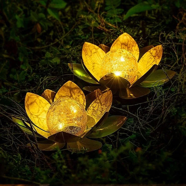 Solar Lotus Lamp for Elegant Outdoor Ambience - Euroselle