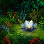 Solar Lotus Lamp for Elegant Outdoor Ambience - Euroselle