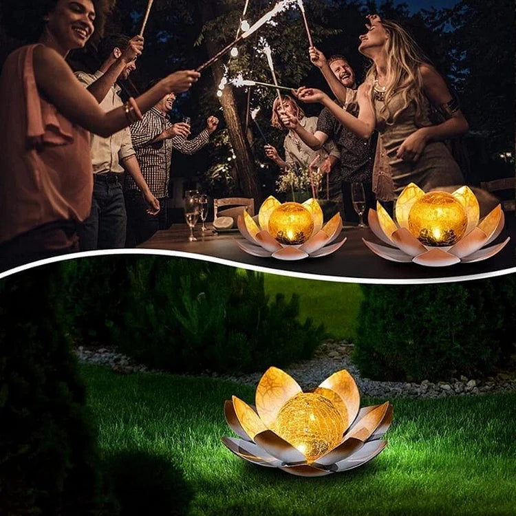 Solar Lotus Lamp for Elegant Outdoor Ambience - Euroselle