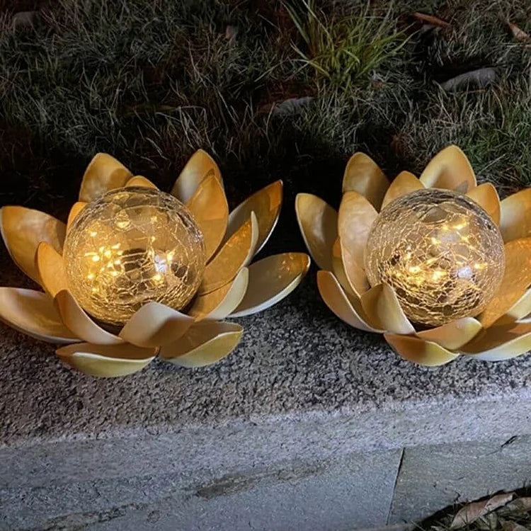Solar Lotus Lamp for Elegant Outdoor Ambience - Euroselle