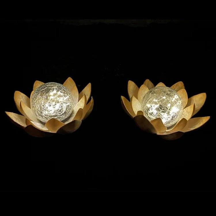 Solar Lotus Lamp for Elegant Outdoor Ambience - Euroselle