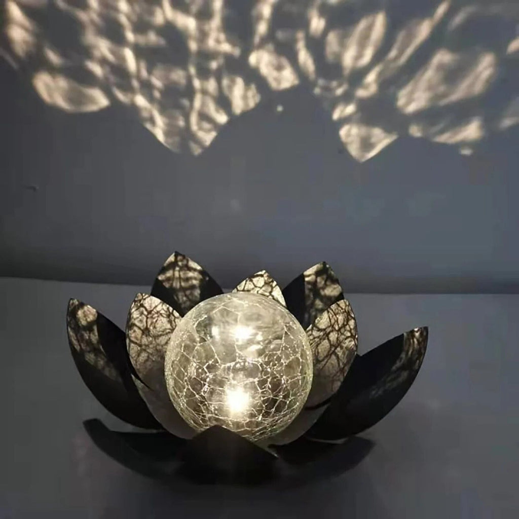 Solar Lotus Lamp for Elegant Outdoor Ambience - Euroselle