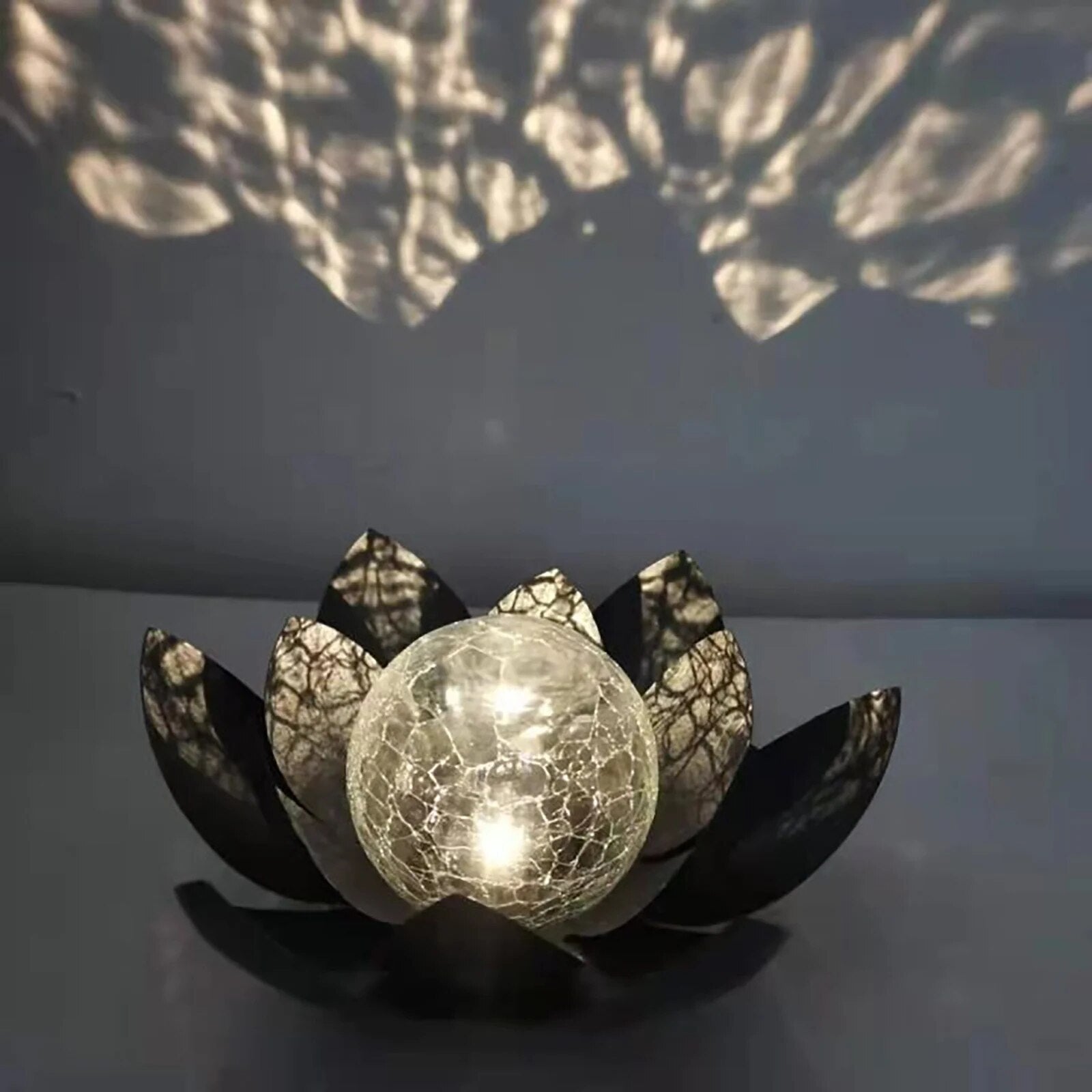 Solar Lotus Lamp for Elegant Outdoor Ambience - Euroselle