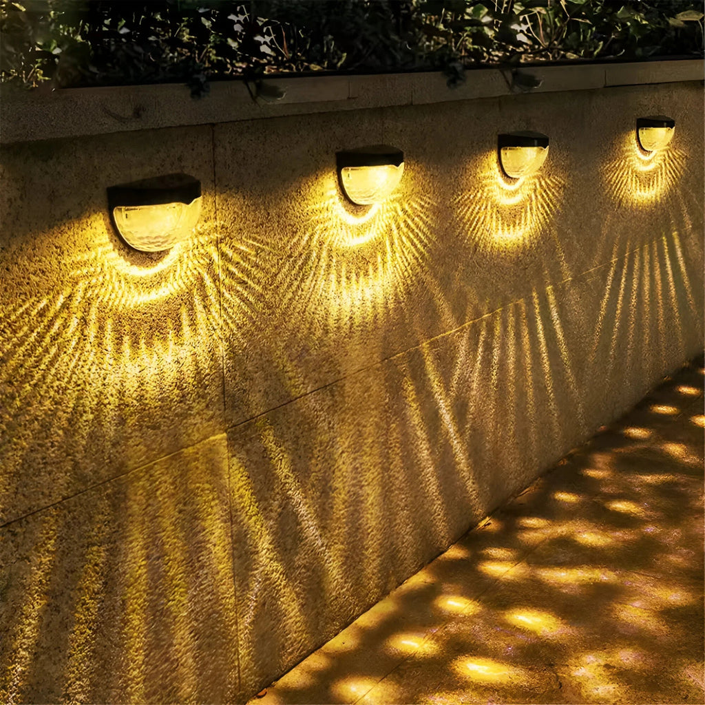 Solar Wall Lamp LED IP65 Weatherproof Plastic with Sensor Outdoor | Euroselle