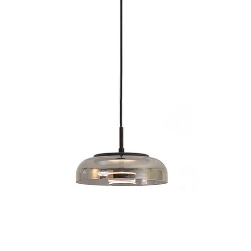 Aureline Brass Glass Solar LED Pendant Light Interior