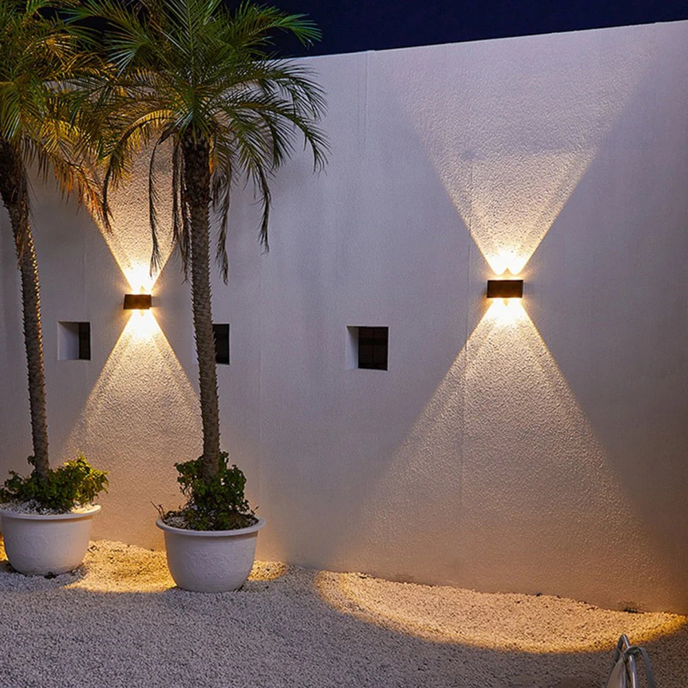 Luminara Solar LED wasserdichte Außenwandleuchte