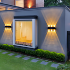 Wandleuchte Solar Außen LED doppelte Richtung IP65 Aluminium | Euroselle