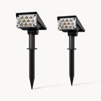 Solar-Spotlight, Außenlicht, kabellos, kompakt, automatisch solarbetrieben | Euroselle