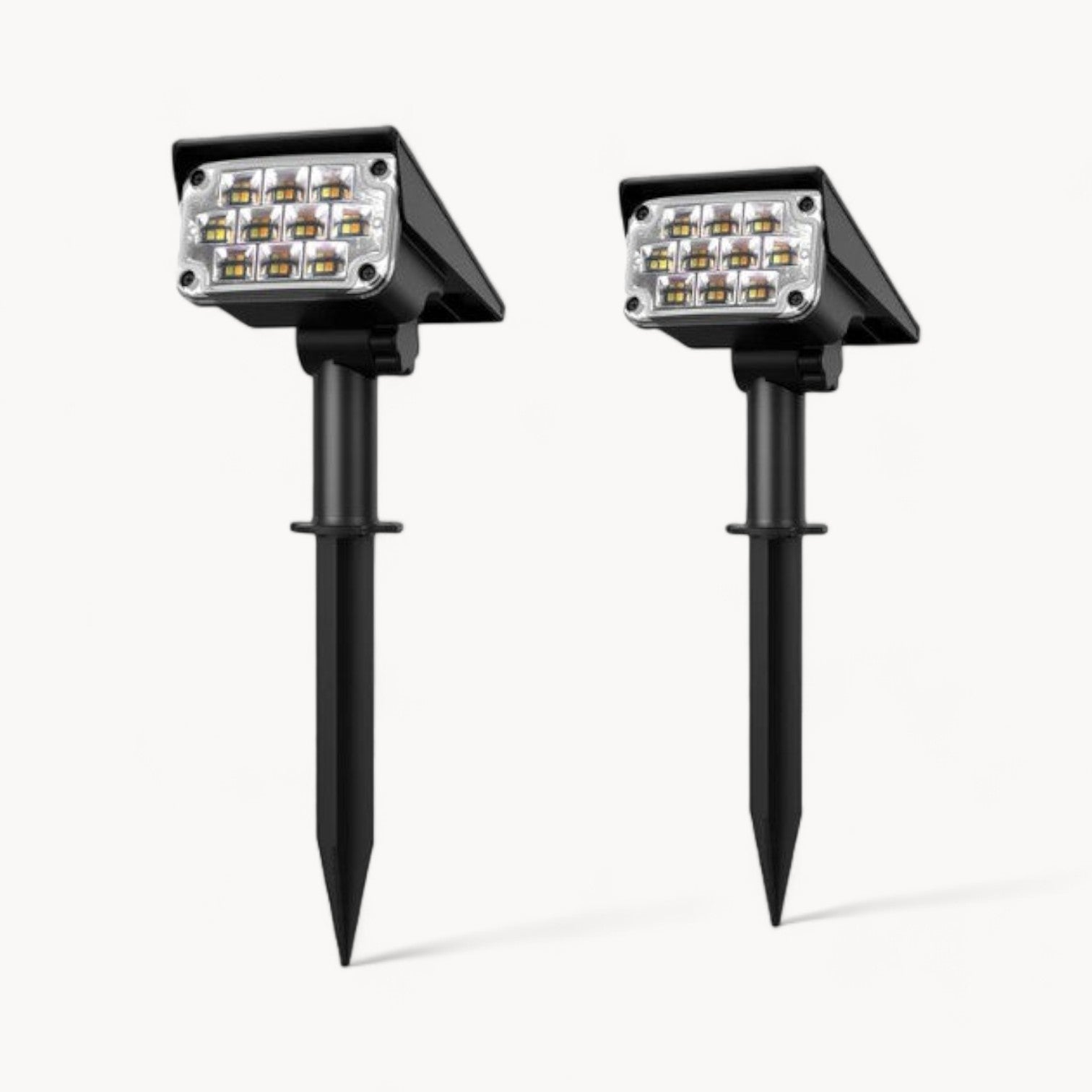 Solar-Spotlight, Außenlicht, kabellos, kompakt, automatisch solarbetrieben | Euroselle
