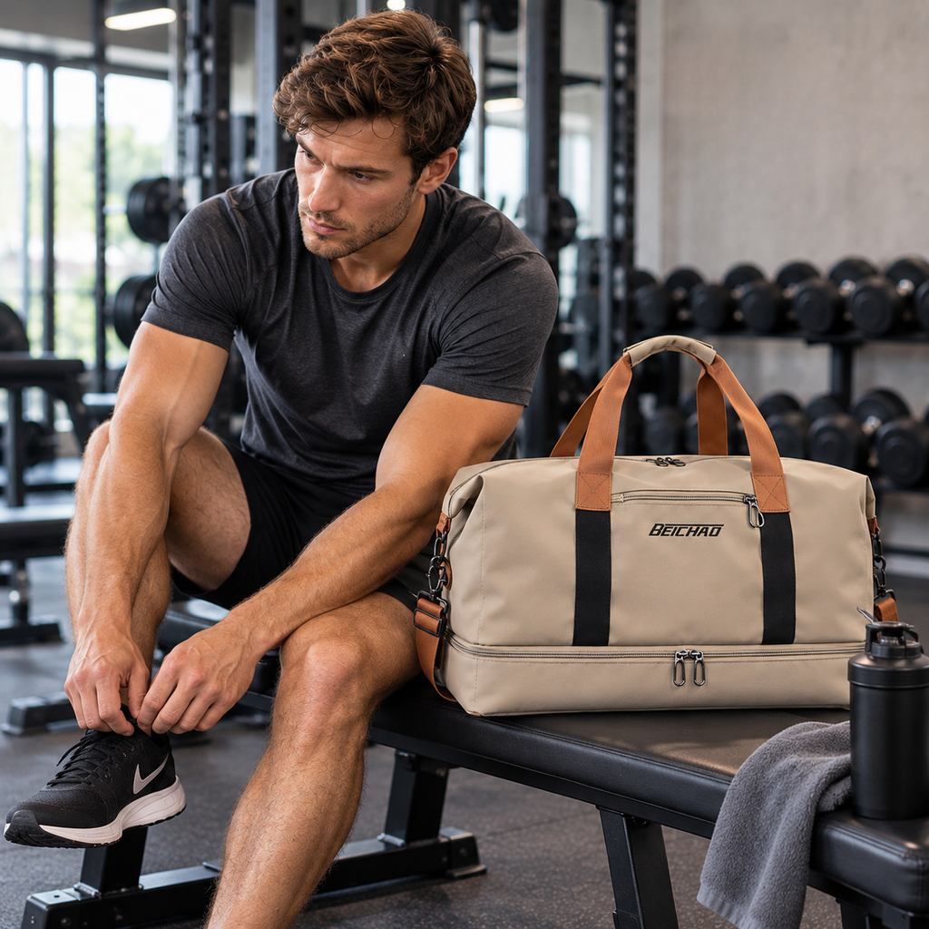 Wochenend-Reisetasche – Schuhfach, Nass-Trocken-Trennung