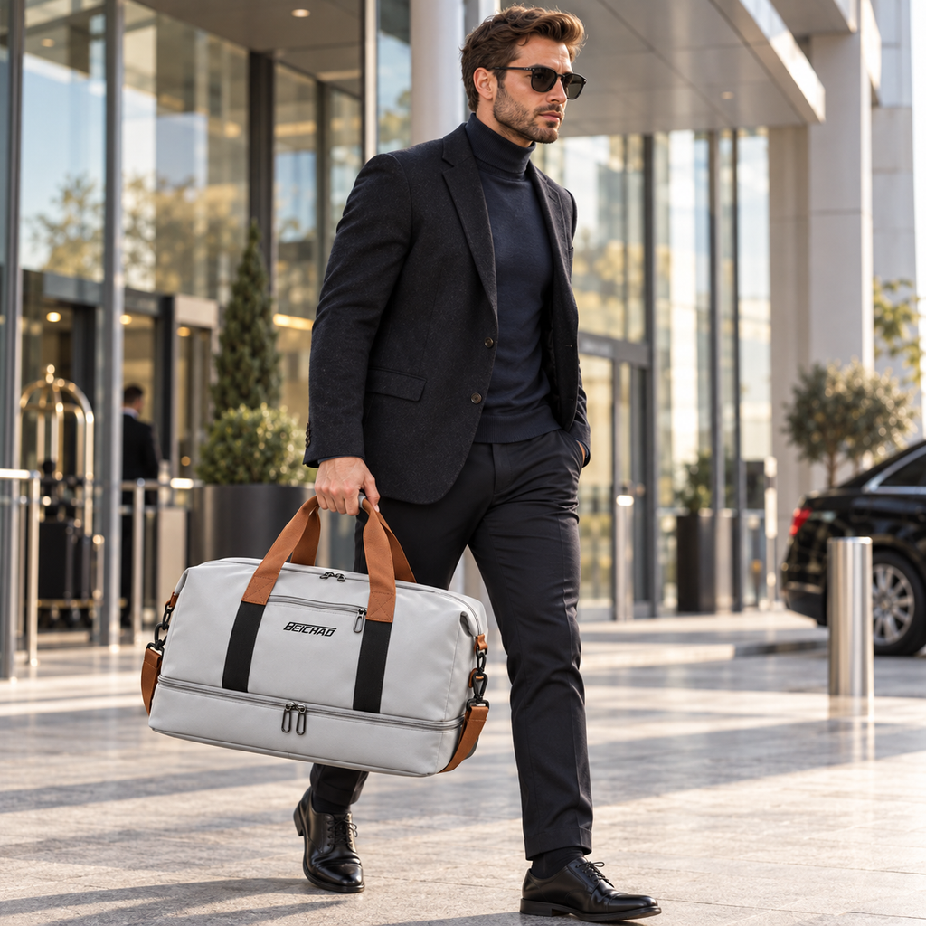 Wochenend-Reisetasche – Schuhfach, Nass-Trocken-Trennung