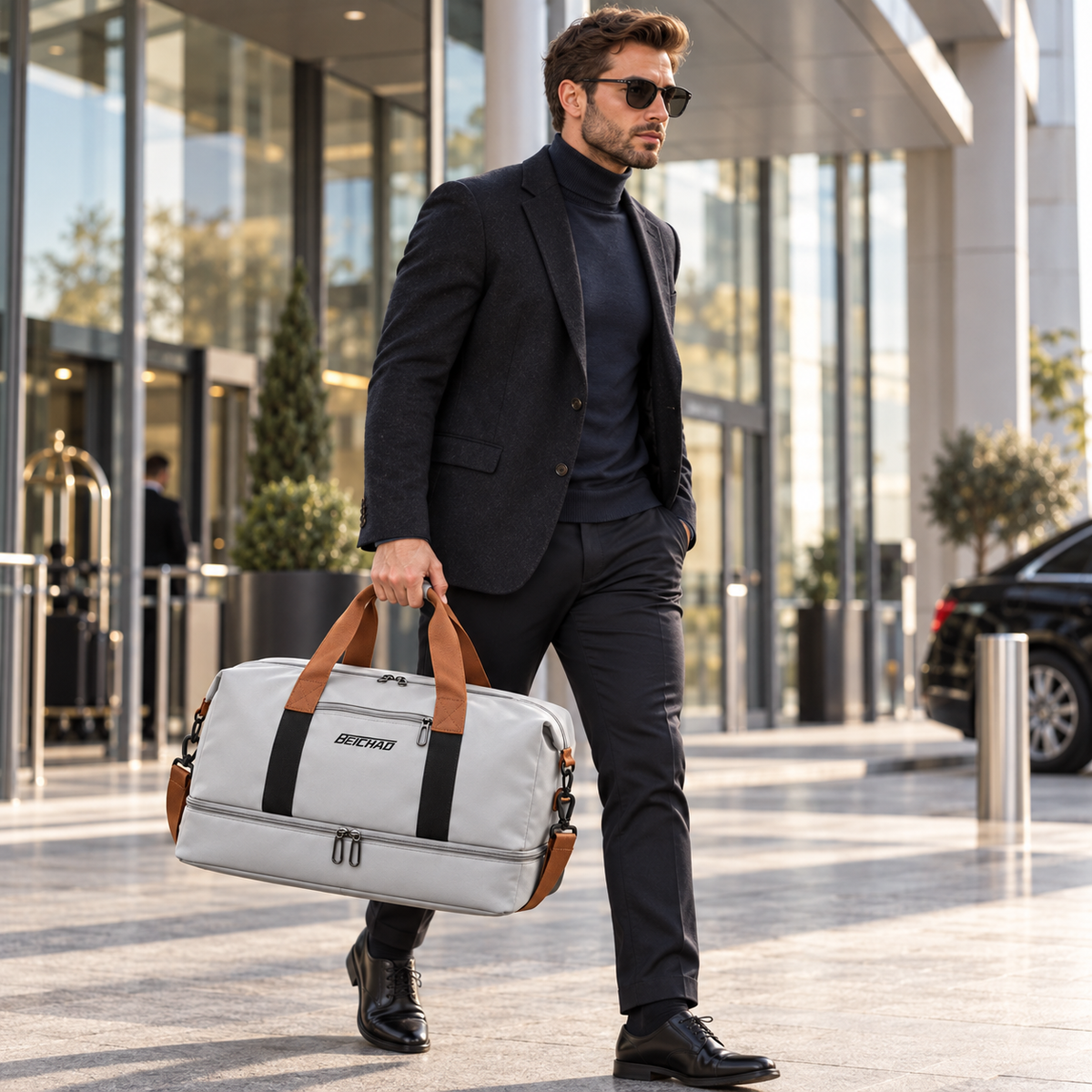 Wochenend-Reisetasche – Schuhfach, Nass-Trocken-Trennung