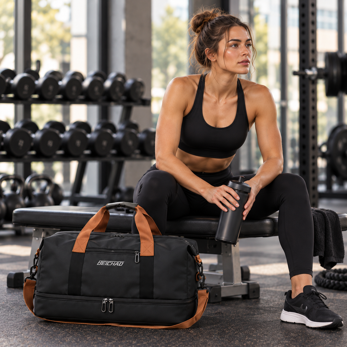 Wochenend-Reisetasche – Schuhfach, Nass-Trocken-Trennung