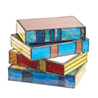 GlassNovel - Stained Glass Book Lamp