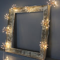Luces decorativas de cobre con forma de estrella — LED de luz blanca cálida, a pilas y con enchufe