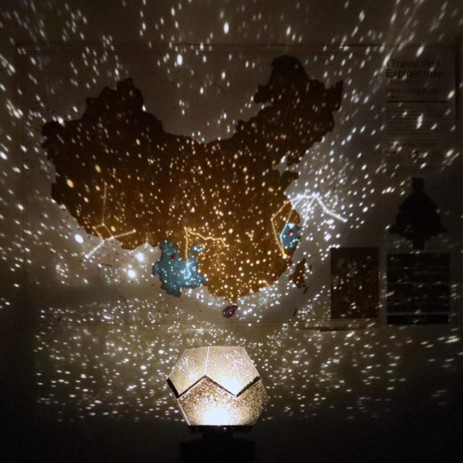 Sternenhimmel-Projektor, LED-Nachtlicht mit Bluetooth-Musiksteuerung – entspannende Galaxie-Lampe für Schlafzimmer und Wohnkultur | Euroselle