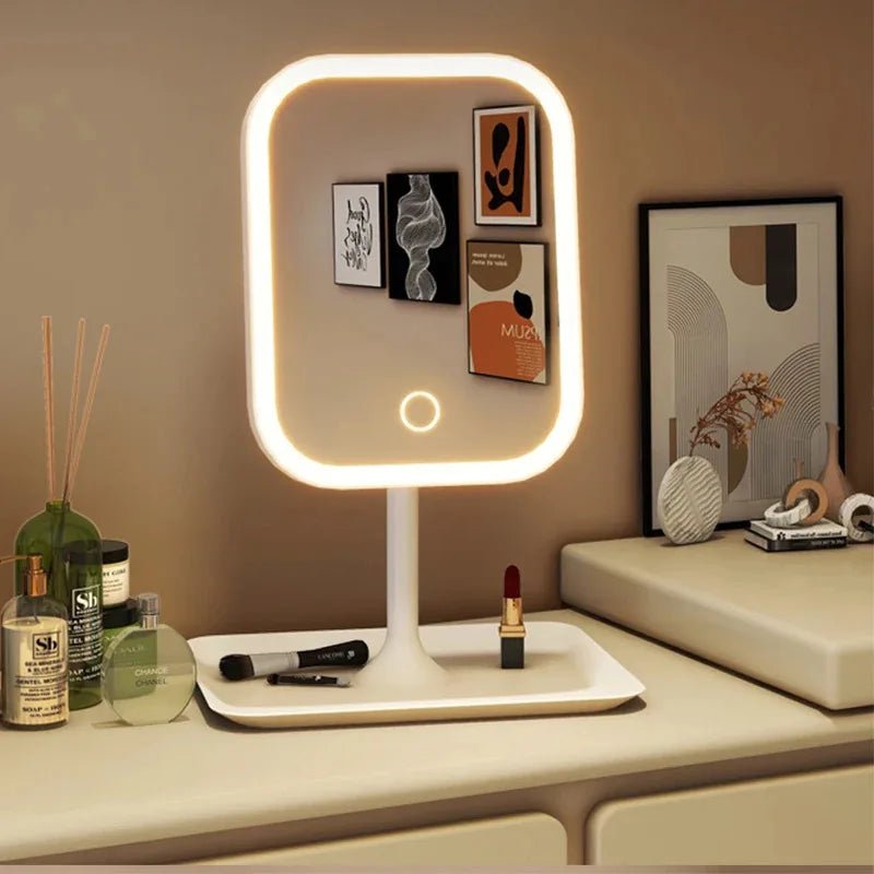 LumaGlow LED-Schminkspiegel – Touch-Steuerung, drei Beleuchtungsmodi