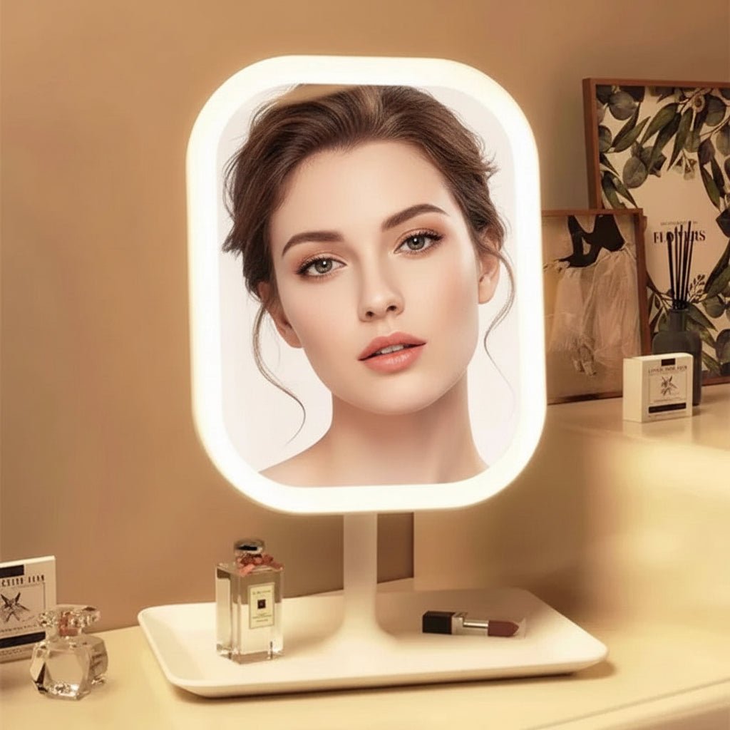 LumaGlow LED-Schminkspiegel – Touch-Steuerung, drei Beleuchtungsmodi