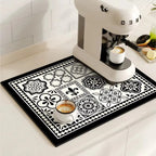 Modern Retro Tile Coffee Mat Quick-Dry for Coffee Lovers - Euroselle