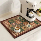 Modern Retro Tile Coffee Mat Quick-Dry for Coffee Lovers - Euroselle