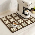 Modern Retro Tile Coffee Mat Quick-Dry for Coffee Lovers - Euroselle