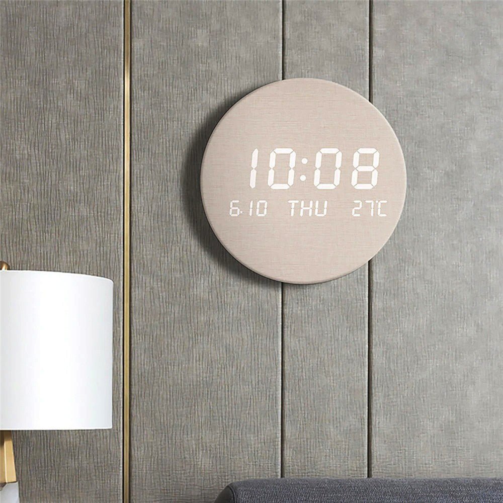Skandinavisk minimalistisk digital vægur stilfuldt og moderne - Euroselle