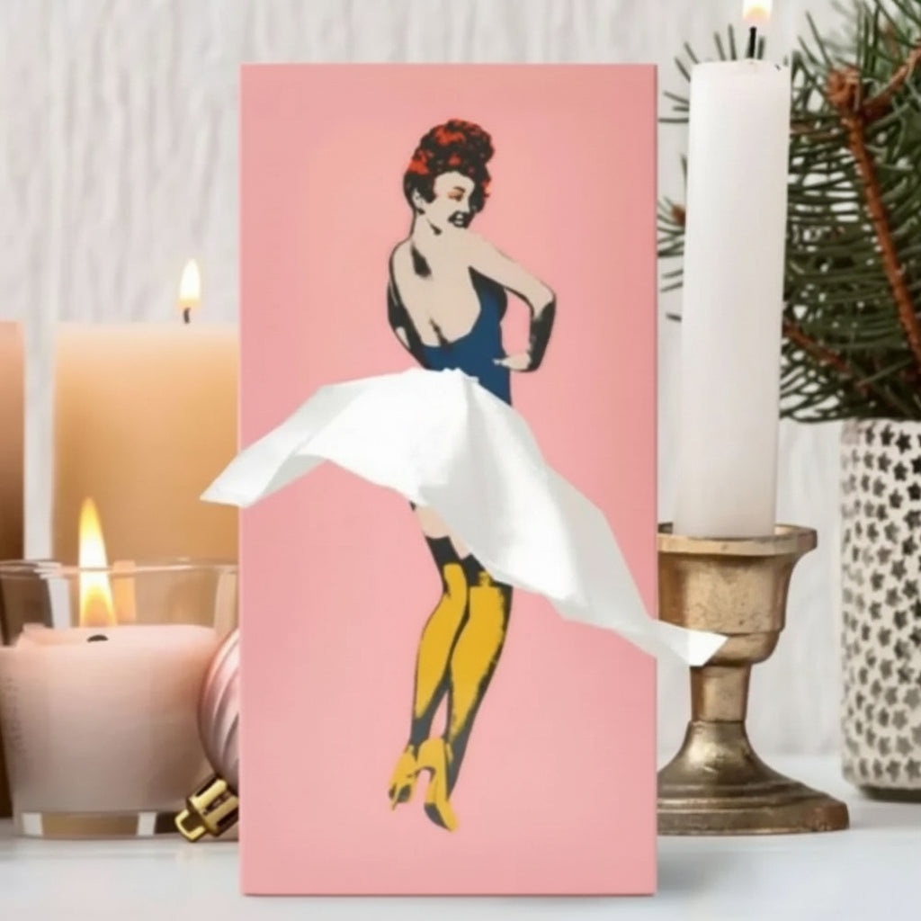 Scatola per fazzoletti a forma di gonna giocosa per decorazione creativa della casa - Euroselle