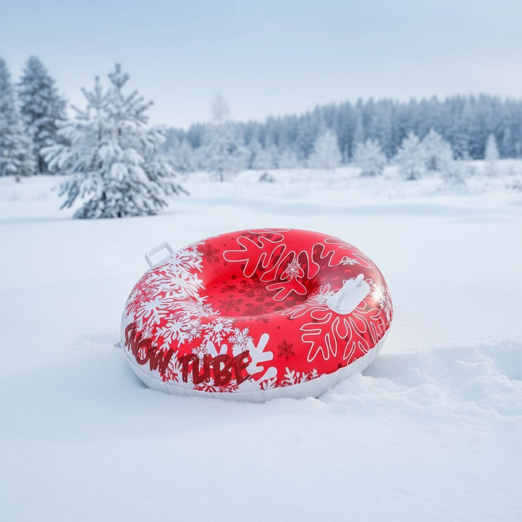 Ciambella gonfiabile da neve Frost Glide - PVC resistente, maniglie robuste, grande capacità per bambini e adulti