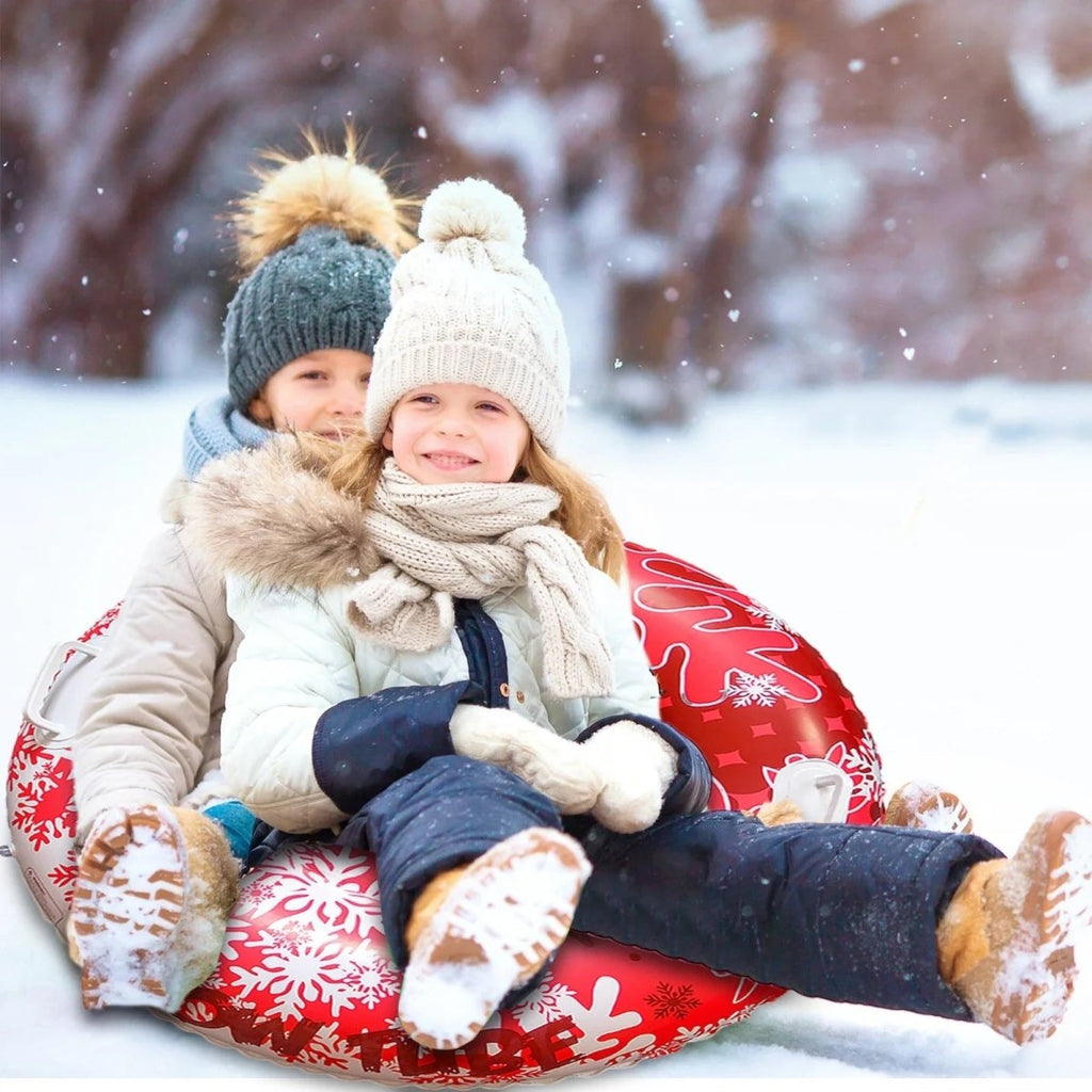 Ciambella gonfiabile da neve Frost Glide - PVC resistente, maniglie robuste, grande capacità per bambini e adulti