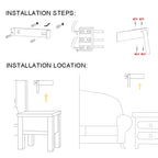 Drehbare LED-Lampe für flexible Bettseitenbeleuchtung - Euroselle