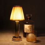 Table Lamp Metal Integrated LED Rechargeable Wireless Desk or Bedside Lamp | Euroselle
