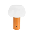 Pilz LED Tischlampe Kabellos Wiederaufladbar Touch-Schalter Eisen Acryl | Euroselle