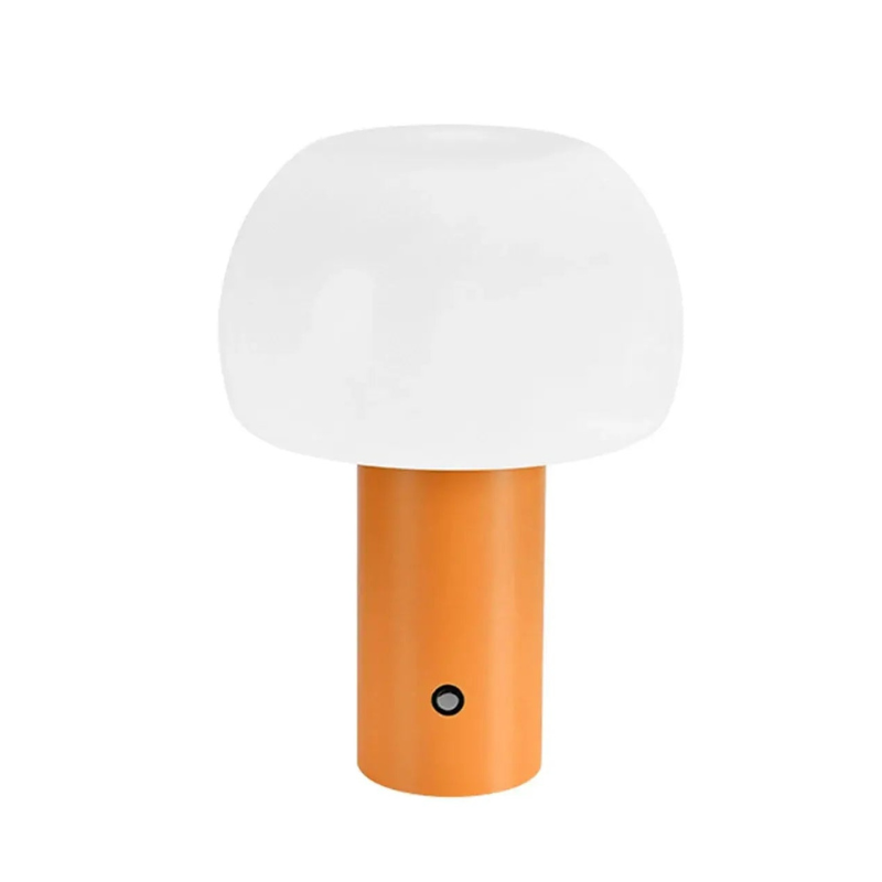 Pilz LED Tischlampe Kabellos Wiederaufladbar Touch-Schalter Eisen Acryl | Euroselle