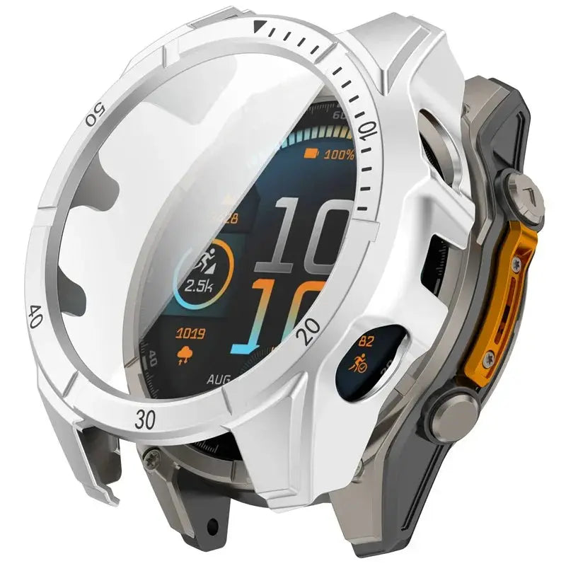 Beskyttelsesdeksel til Garmin Fenix 8 og Descent Mk3i med glassbeskyttelse