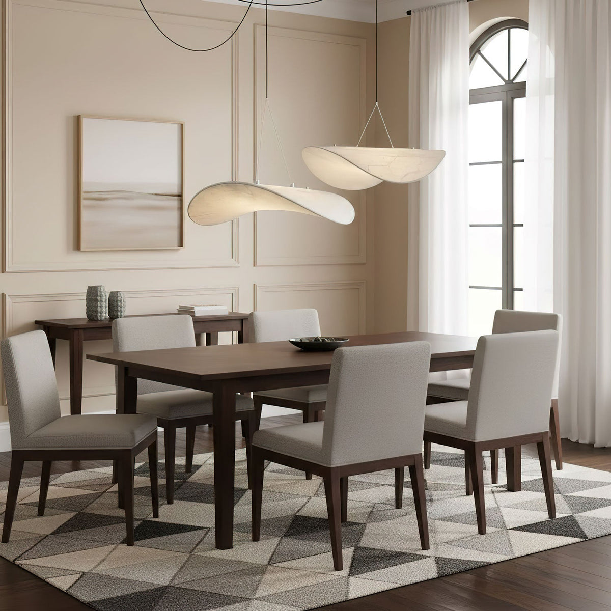 Nimbus Seiden-Pendelleuchte — weich diffundierende Deckenleuchte