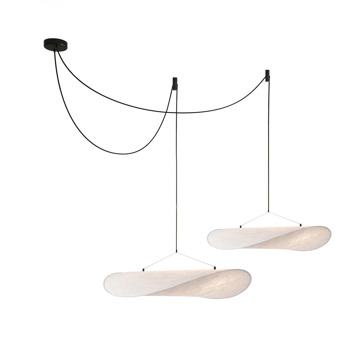 Nimbus Seiden-Pendelleuchte — weich diffundierende Deckenleuchte