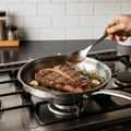 Titanium alloy non-stick frying pan with superior heat distribution for healthy, durable, and versatile cooking on all stovetops - Euroselle