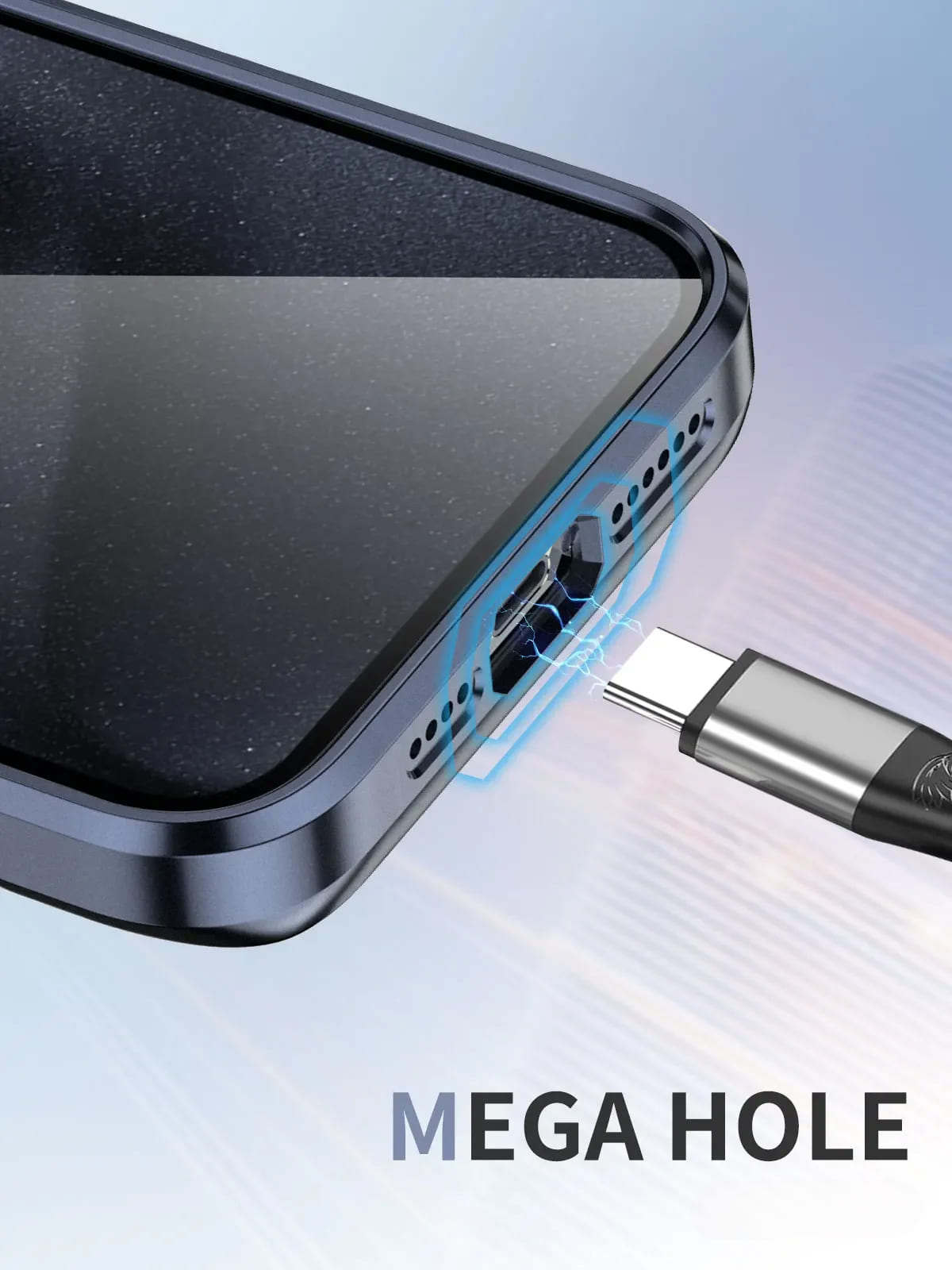 כיסוי קשיח שקוף למחצה ל-iPhone 12-17 — טעינה מגנטית