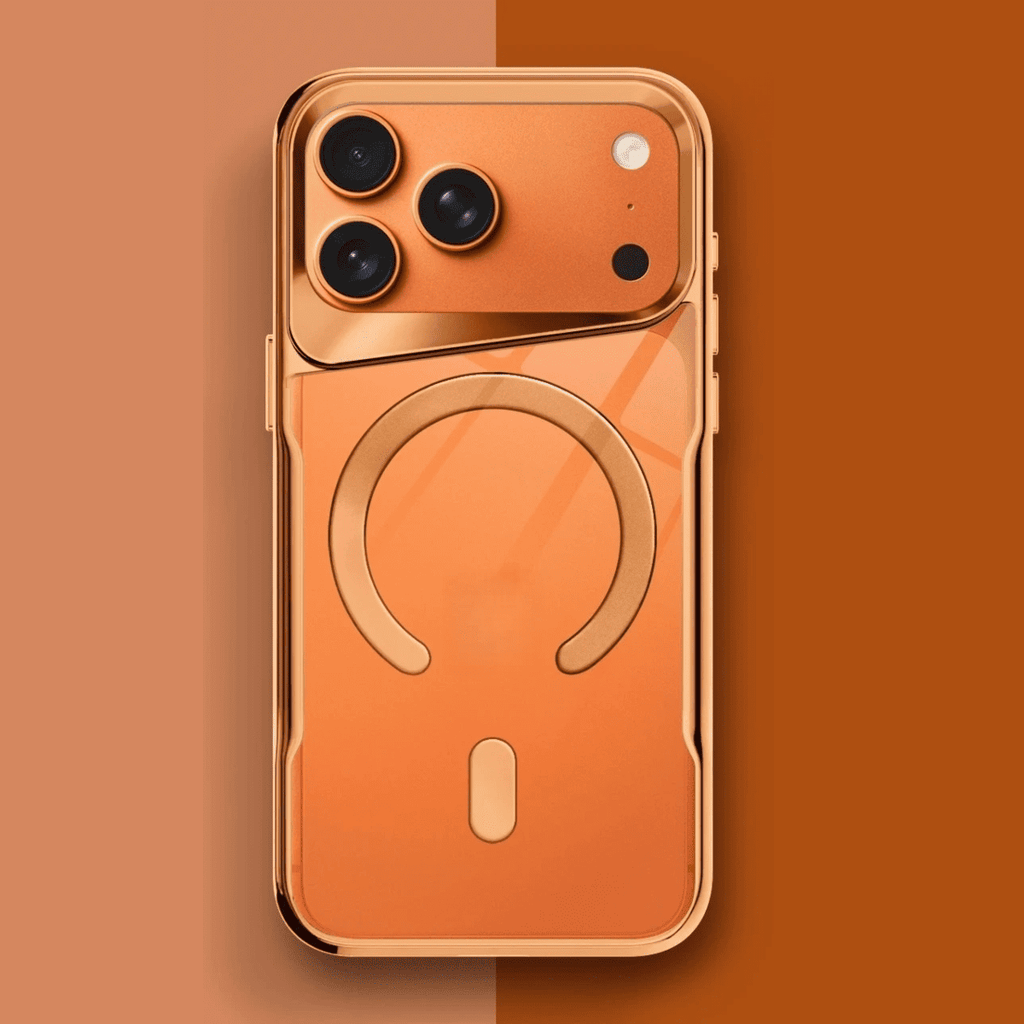 כיסוי קשיח שקוף למחצה ל-iPhone 12-17 — טעינה מגנטית