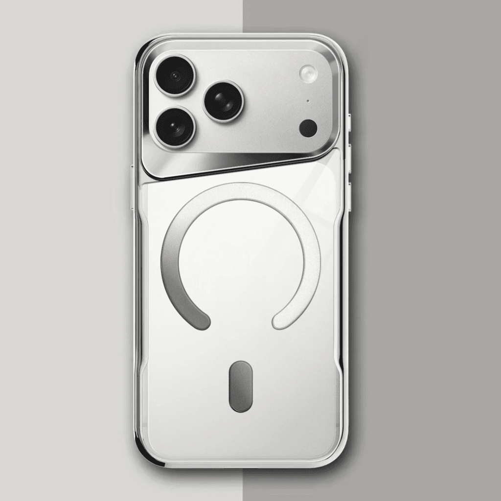 כיסוי קשיח שקוף למחצה ל-iPhone 12-17 — טעינה מגנטית