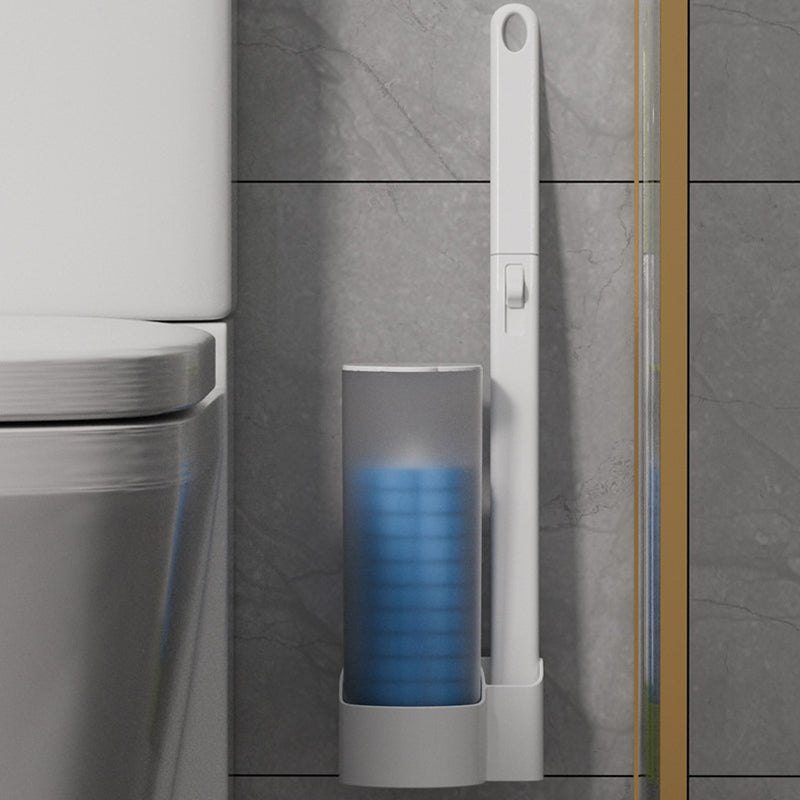 Disposable Toilet Brush — Pre-Filled Antibacterial Sponge Heads