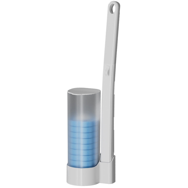 Disposable Toilet Brush — Pre-Filled Antibacterial Sponge Heads